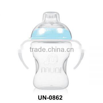 2014 Factory direct 100% food grade silicone baby blender bottle with handle UN-0862