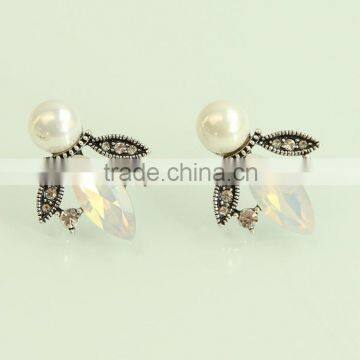pearl stud earrings