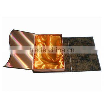 customizedLuxury paper box ,made of leatherette paper with exture ,attractive box design ,customized size and logo