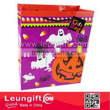 Halloween Gift Bag Varnishing Medium Bag with PP String and tag