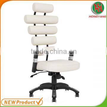 Computer Lab Chair PU Chair Adjustable Armrest Nylon Chair Base