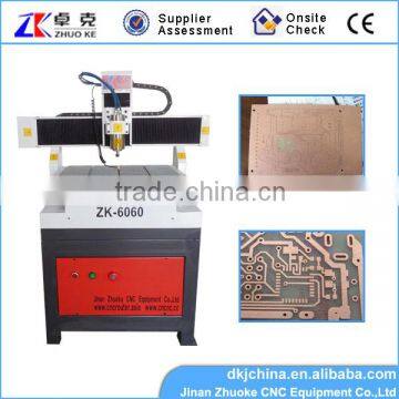 Cheap PCB CNC Router 600*600*100mm With 1.5KW Spindle&Linear Round Guide Rail ZK-6060