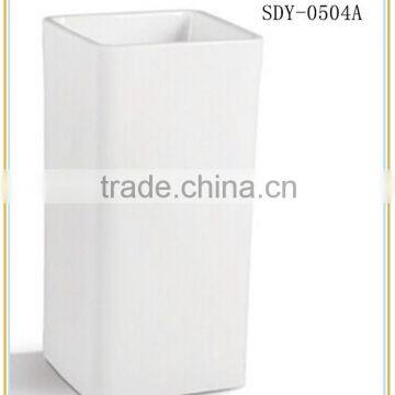 China new design popular ceramic wash basin one piece bathroom sink and countertop