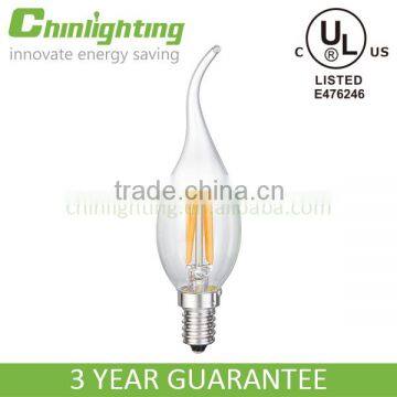 LED candelabra filament ca35 candle led dimmable edison style light bulbs