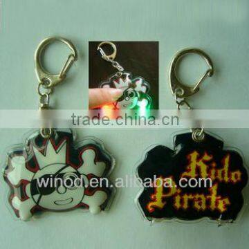 Best price promotional gift keyring with LED