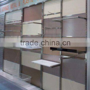 DIY Stainless Steel Risplay Rack ,Wall Mounted With MDF Back Panel photo-6