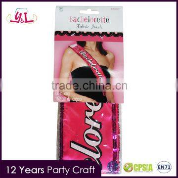 Bridal Wear Of Bride Sash For Wedding Accessory Bachelorette Party Supplies                        
                                                Quality Choice