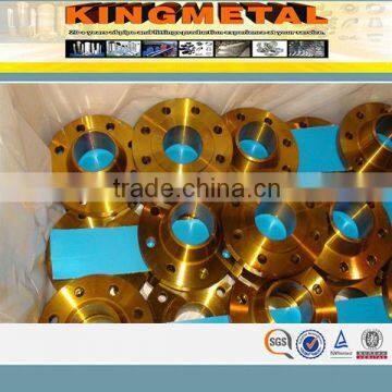carbon steel with yellow coated weld neck flange
