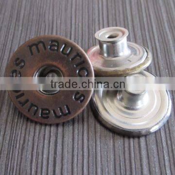 Antique Color Fashion Metal Jeans Button photo-2