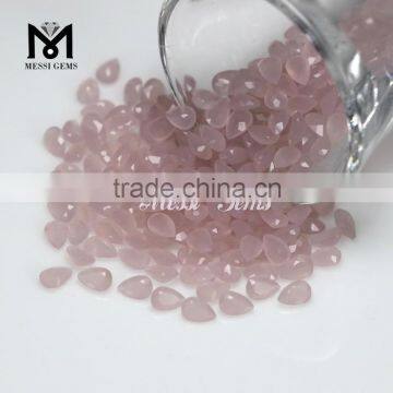 2015 Hotsale Product Pear 4x6 Milky Pink Wholesale Glass Gems