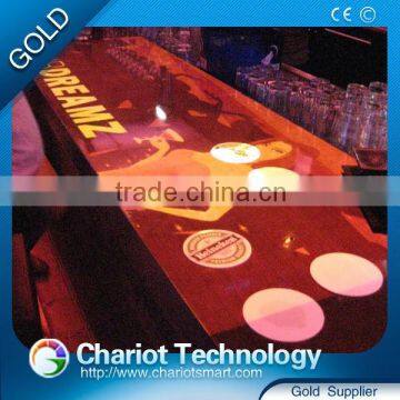 High enjoy Chariot bar menu touch system projection interactive best quality low price