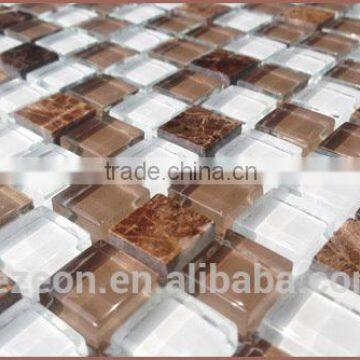 Crystal Glass Mosaic Tile Bathroom,Wall Tile Glass Mosaic