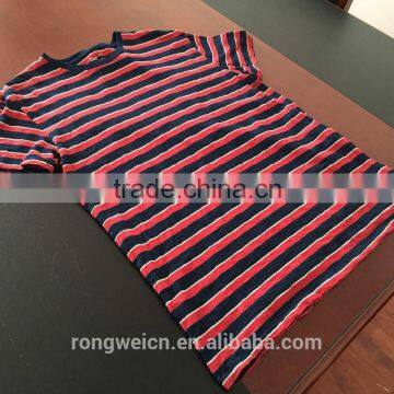 FAKE RIBBED Cotton ROPE DYE POLYESTER SLUB INDIGO DENIM JERSEY