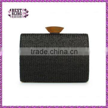 straw rope handbag box clutch evening bag straw beach bag (C524)