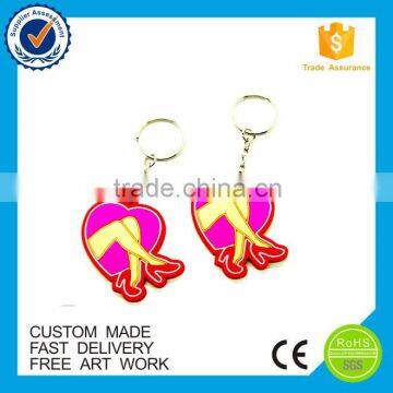 Custom high quality eco-friendly soft pvc promotion use keychain