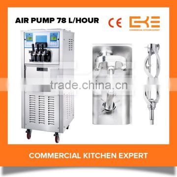 Air Pump Buffet Restaurant 3 in 1 Big Capacity 110 Volt Soft Serve Ice Cream Machines