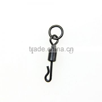 Quality Carp Fishing Terminal Tackle Long Body Q-shaped Swing Snap with Solid Ring