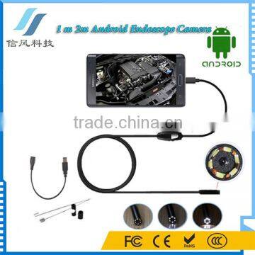 0.3MP 6 LED 7mm Lens IP67 Waterproof Mini USB Android Phone Endoscope Camera Snake Inspection Camera