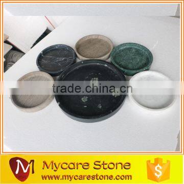 Popular color dia 30cm/25cm/20cm Round marble tray