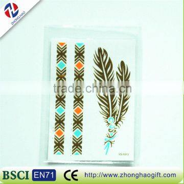 New arrived elegant fancy wholesale customized unique craft elegant quality hair sticker