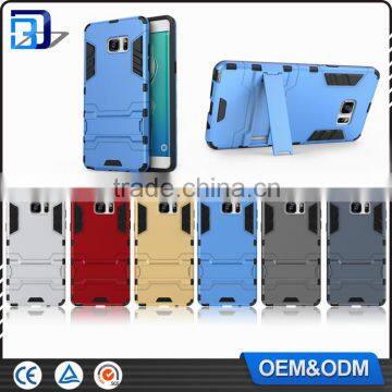 Newest Mobile Phone Accessories TPU+PC Hybrid Armor Case For Samsung Galaxy Note 7 Cover With Kickstand Paypal Accept