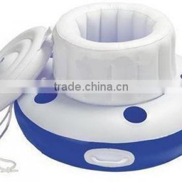 PVC Inflatable 4 Holes Can Holder Cushion