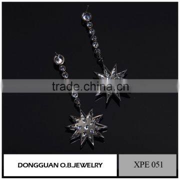 Brass Fashion Stud Earrings, Women Earrings,diamond Earrings Fashion Jewelry 2016 photo-2