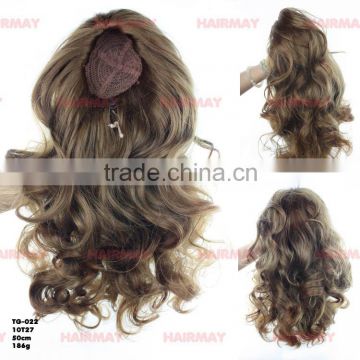 Cute curly hair Ponytail,loose loope hair end,permanent hair