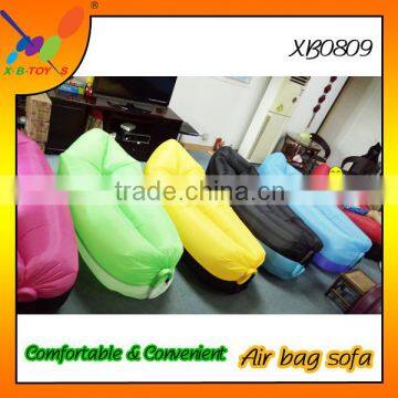 Fast Inflatable Beach Air Bag Sofa Bed Banana Sleeping Bag Lounge Lounger Portable Outdoor Inflatable Sofa Air Bed