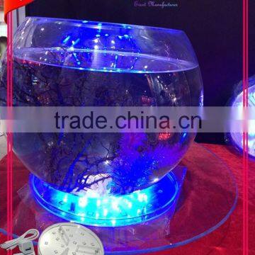 6 Inch Led Centerpiece Light Base RGB Remote Controlled Holiday Led Light Base for Decoration photo-3