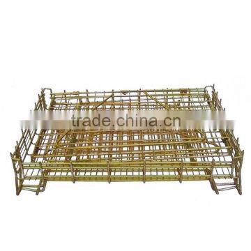 Express Spot Welding Spiral Hinge Foldable Can the Foot High Pile Steel Storage Containers photo-4