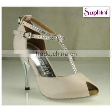 Suphini Genuine Leather Peep Toe Tango Dance Shoes