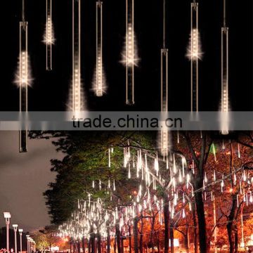 2016 new arrival 50CM 240LED Meteor Shower Rain Tube Christmas Light Wedding Party Garden Xmas String Outdoor Holiday Lighting