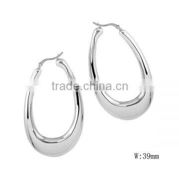 SRE5018 Hot Selling Jewelry Silver Blank Earring Little Hollow Circle Stainless Steel Earring Silver Hoop Earring