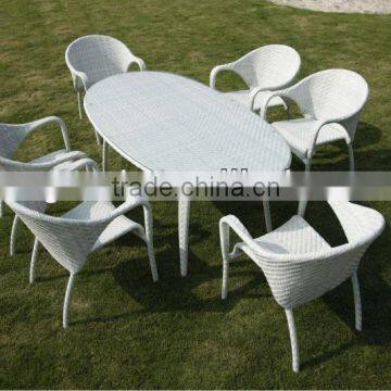 modern outdoor rattan dining chair