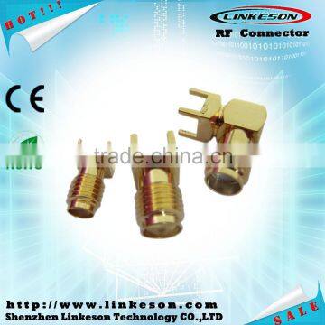 Factory Gold ssma sma jack pcb connector