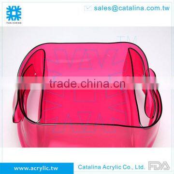 Functional Acrylic Wine Beverage Cooler Snack Food Storage Bucket Plastic Holder