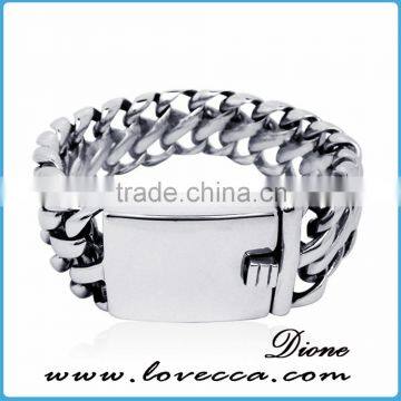 New design mens jewelry stainless steel chain 316L bracelet