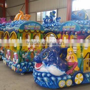 2015 New! Amusement Park Electric Track Ocean Train Rides,amusement Park Rides Track Train photo-4