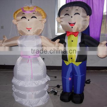 inflatable bride and groom