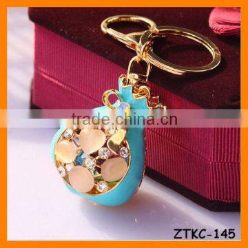 2014 Cute Hollow Drip Coin Bag Opal Key Chain, Gift Bag Pendant ZTKC-145