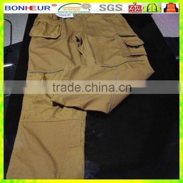 China supplier cargo pants ripstop waterproof breathable canvas