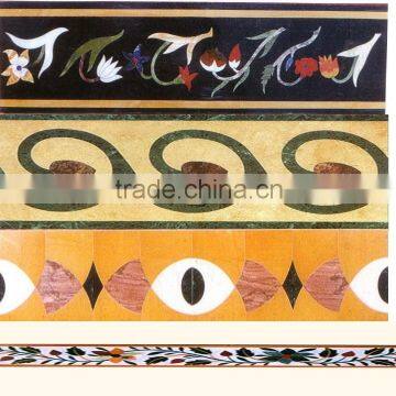 marble stone flooring border patterns