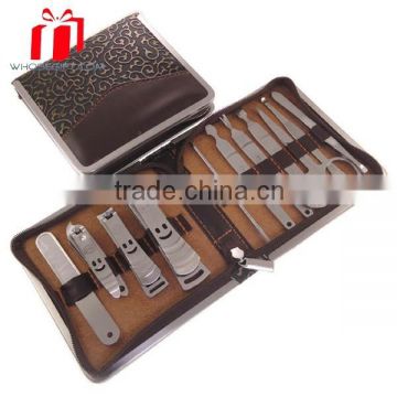 2015 Fashion Multi-pcs Carbon Steel With Pu Bag Manicure Set