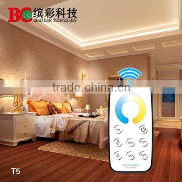 T5+R4 dc12-24v 4ch color temperature controller touch remote ct led controller for ct light