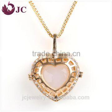 gold plated jewelry diffuser aromatherapy locket necklace aroma diffuser pendants for women