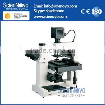 Scienovo XDS-2 digital Inverted microscope slide Magnification is 100X--400X Illumination system is 6V30W halogen lamp, adjustab