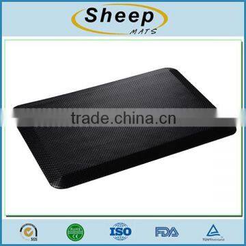 Home decorative plain color anti fatigue floor kitchen mat factory