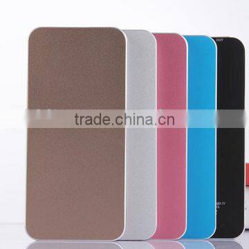 ultra thin aluminium alloy power bank 8000mah smartphone shape