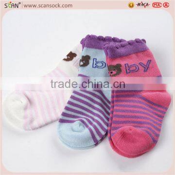 Factory custom boby socks children socks, infant baby non slip socks, 3d cartoon girl tube socks,kids socks